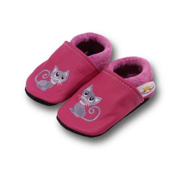 Hausschuhe Katze auf pink